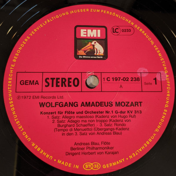 Wolfgang Amadeus Mozart - Herbert von Karajan Dirigiert Berliner Philharmoniker : Karajan Dirigiert Mozart - Bläserkonzerte (3xLP, RE + Box)