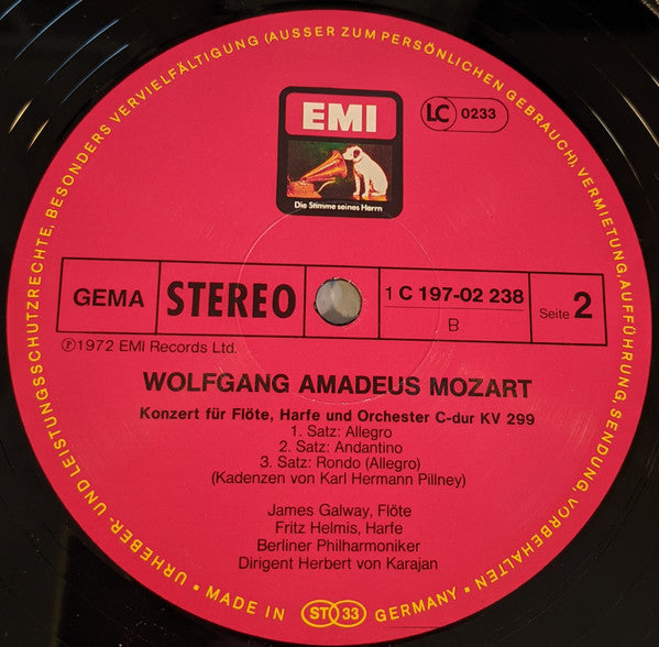 Wolfgang Amadeus Mozart - Herbert von Karajan Dirigiert Berliner Philharmoniker : Karajan Dirigiert Mozart - Bläserkonzerte (3xLP, RE + Box)