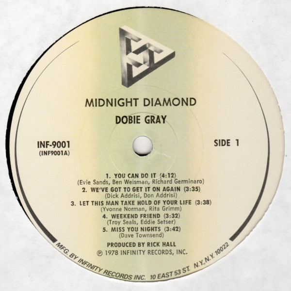 Dobie Gray : Midnight Diamond (LP, Album, Pin)