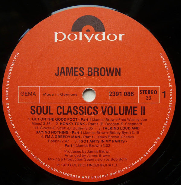 James Brown : Soul Classics Vol. II (LP, Comp)