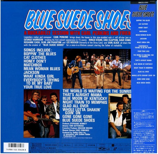 Carl Perkins & Friends : Blue Suede Shoes A Rockabilly Session With Carl Perkins And Friends (Laserdisc, 12", S/Sided, NTSC, CD )