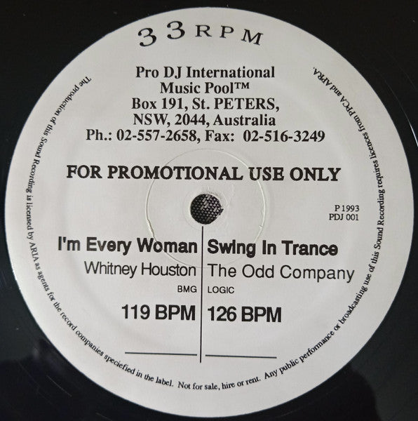 Various : Pro DJ International Issue 1 (12", Comp, Promo)