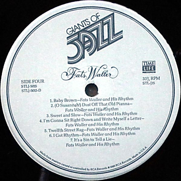 Fats Waller : Giants Of Jazz: Fats Waller (3xLP, Comp + Box)