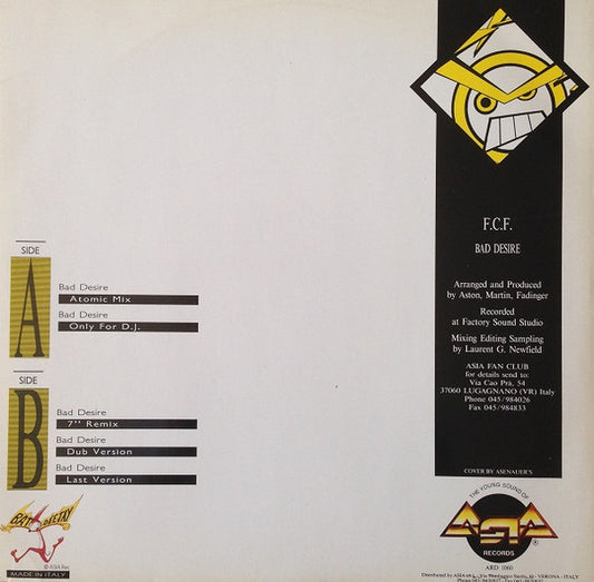 F.C.F. : Bad Desire (12")
