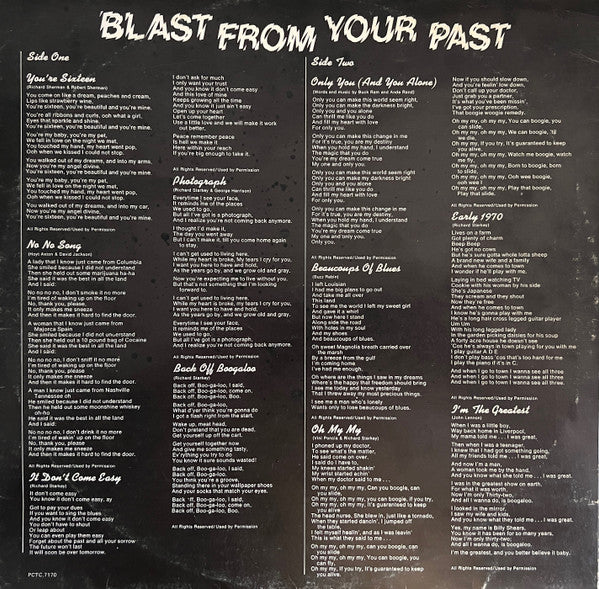 Ringo Starr : Blast From Your Past (LP, Comp)