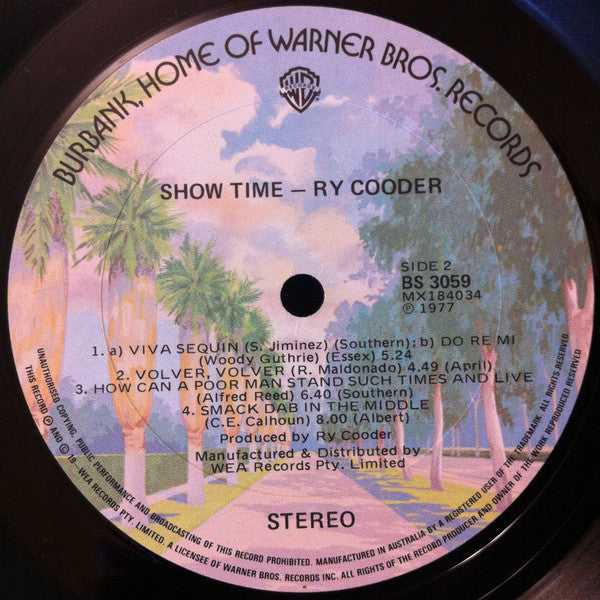 Ry Cooder : Show Time (LP, Album)