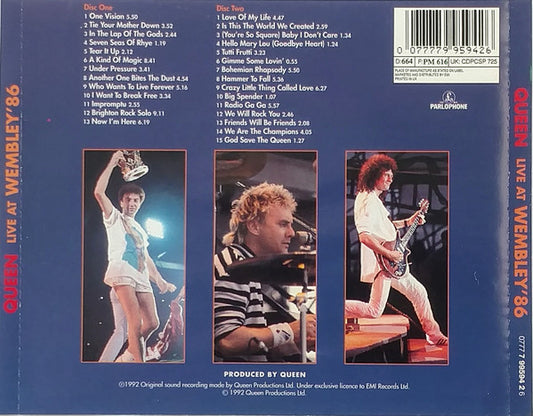 Queen : Live At Wembley '86 (2xCD, Album, Fat)