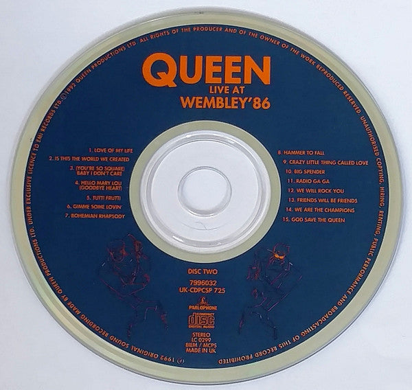 Queen : Live At Wembley '86 (2xCD, Album, Fat)