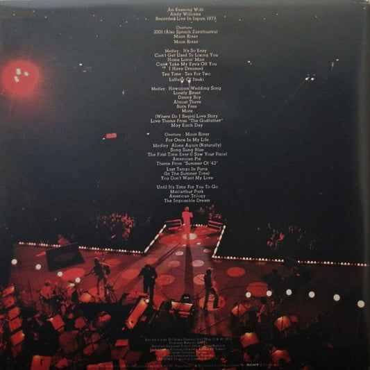 Andy Williams : An Evening With Andy Williams - Recorded Live In Japan 1973 (2xLP, Album, Quad, Gat)