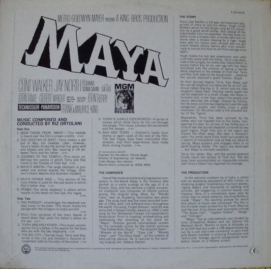 Riz Ortolani : Maya (Music From The Original Sound Track) (LP, Album)