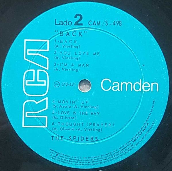 The Spiders (6) : Back (LP, Album)
