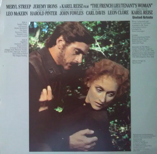 Carl Davis (5) : The French Lieutenant's Woman (Original Motion Picture Soundtrack) (LP)
