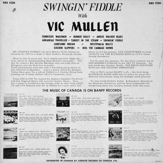Vic Mullen : Swingin' Fiddle (LP, Album)