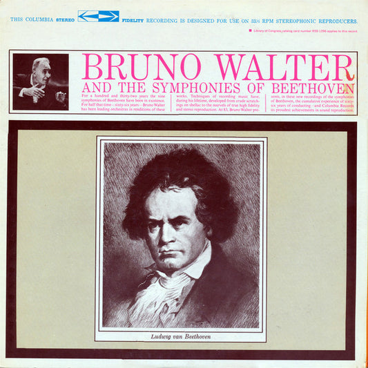 Bruno Walter, Ludwig van Beethoven : Symphony No. 9 In D Minor ("Choral") · Symphony No. 8 In F Major (2xLP, Album, Gat)