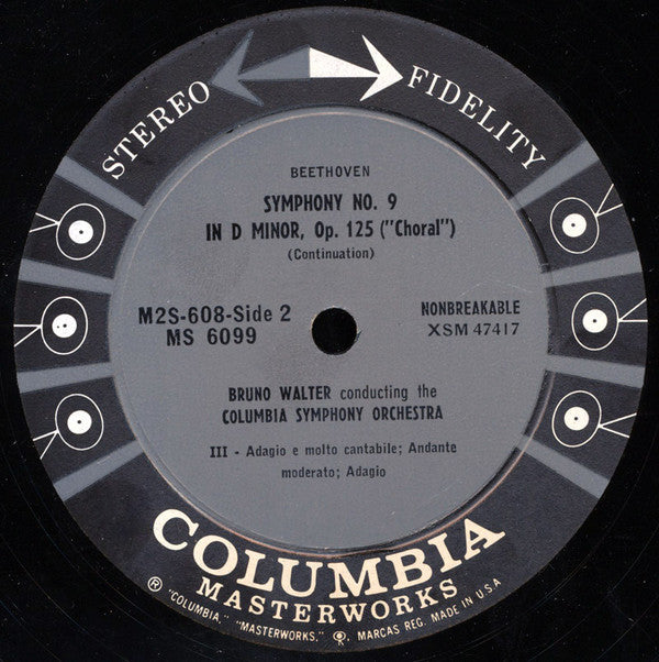 Bruno Walter, Ludwig van Beethoven : Symphony No. 9 In D Minor ("Choral") · Symphony No. 8 In F Major (2xLP, Album, Gat)