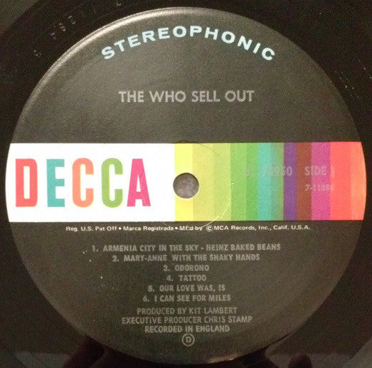 The Who : The Who Sell Out (LP, Album, Pin)