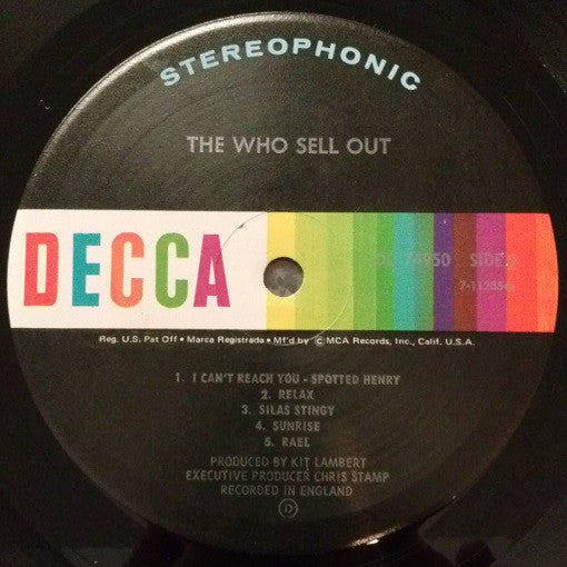 The Who : The Who Sell Out (LP, Album, Pin)