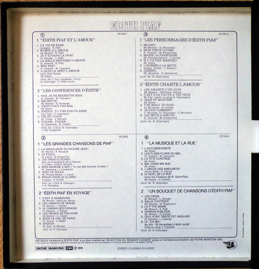 Edith Piaf : Edith Piaf (4xLP, Comp, Ltd + Box)