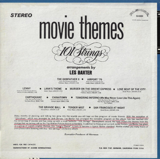 101 Strings : Movie Themes (LP, Album)