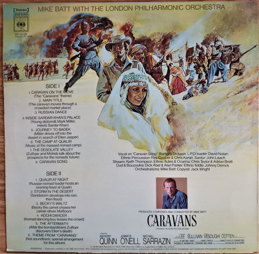 Mike Batt With The London Philharmonic Orchestra : Caravans (Original Motion Picture Score) (LP, Album)