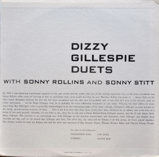 Dizzy Gillespie With Sonny Rollins And Sonny Stitt : Duets (LP, Album, Mono, RE)