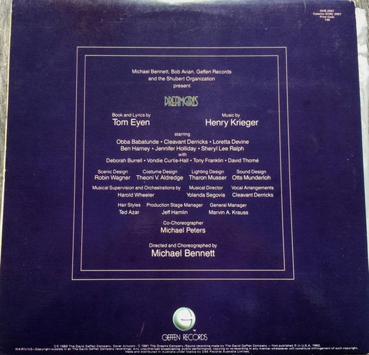 Original Broadway Cast* : Dreamgirls Original Broadway Cast Album (LP, Album, Gat)