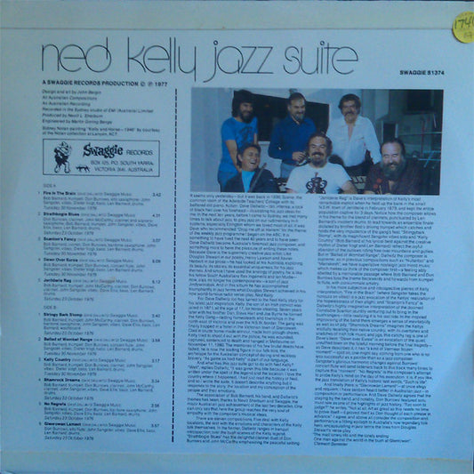 Bob Barnard And Friends : Ned Kelly Jazz Suite (LP, Album)