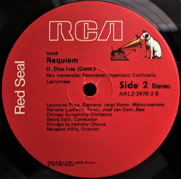 Giuseppe Verdi - Georg Solti, Leontyne Price, Janet Baker, Veriano Luchetti, José van Dam, Chicago Symphony Chorus, Margaret Hillis, Chicago Symphony Orchestra : Requiem (2xLP, Album + Box)
