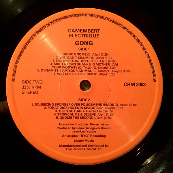 Gong : Camembert Electrique (LP, Album, RE, Gat)