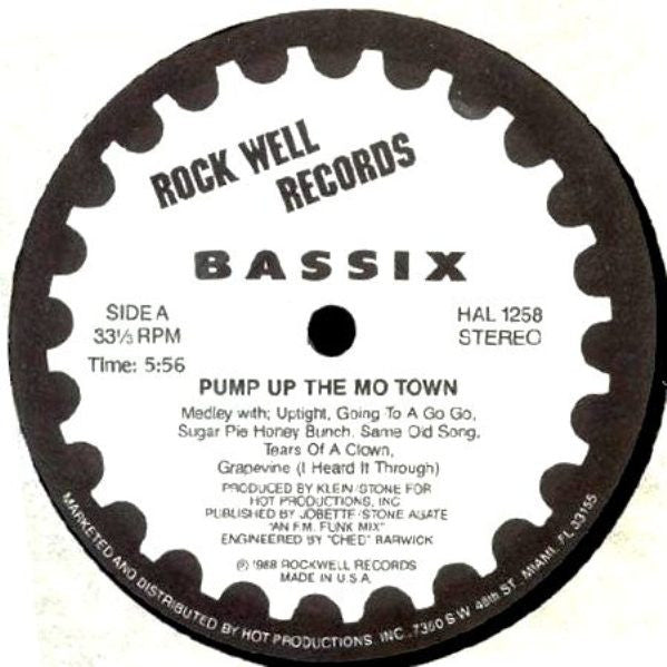 Bassix : Pump Up The Mo Town (12")