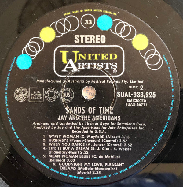 Jay & The Americans : Sands Of Time (LP, Album)