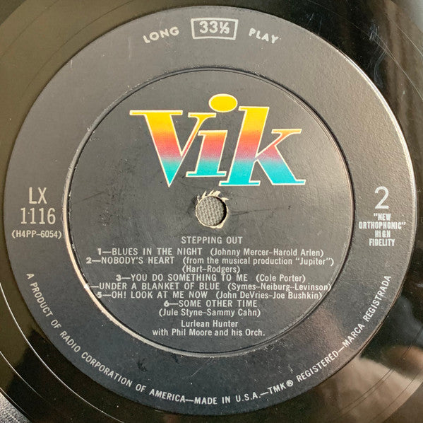 Lurlean Hunter : Stepping Out (LP, Album, Mono)