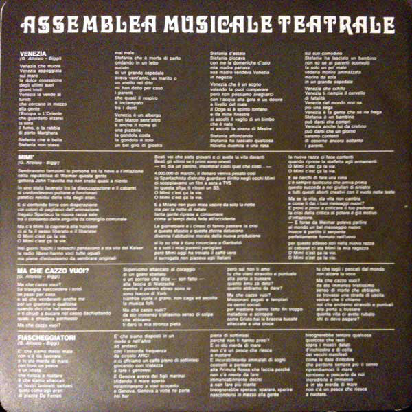 Assemblea Musicale Teatrale : Il Sogno Di Alice (LP, Album)