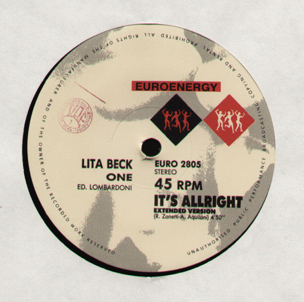 Lita Beck : It's All Right (12", Single)