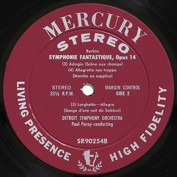 Hector Berlioz, Paul Paray, Detroit Symphony Orchestra : Symphonie Fantastique (LP)