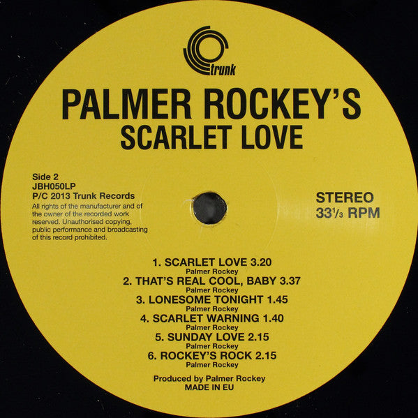 Palmer Rockey : Rockey's Style (LP, Album, RE)