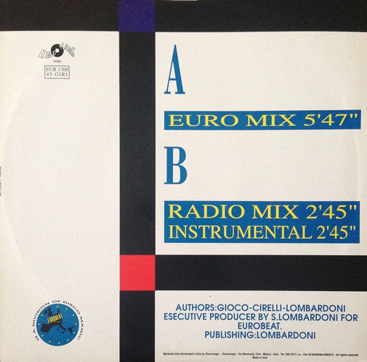 Alan Barry : Gimme Gimme (12")