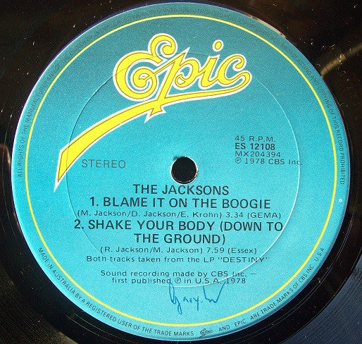The Jacksons : Can You Feel It (12", Promo)