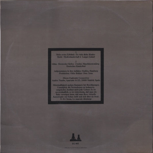 Asmus Tietchens : Geboren, Um Zu Dienen (LP, Album)