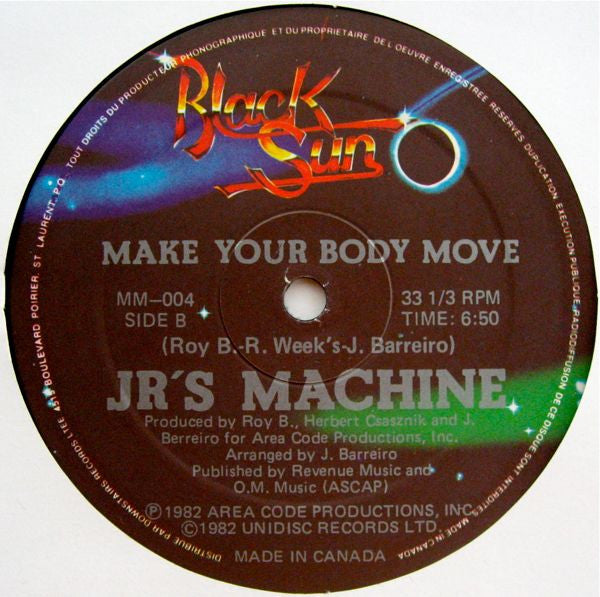 J.R. Funk & The Love Machine : Make Your Body Move (12")