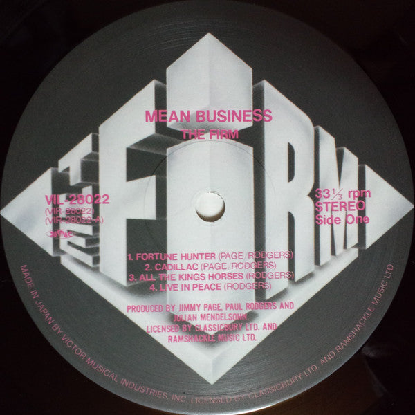 The Firm (7) : Mean Business (LP, Album)