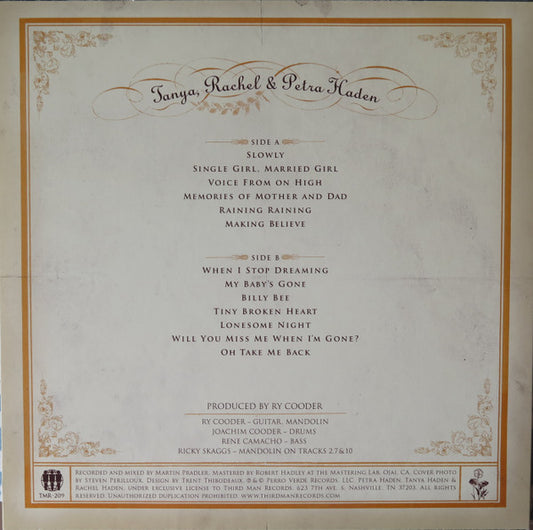 The Haden Triplets : The Haden Triplets (LP, Album)