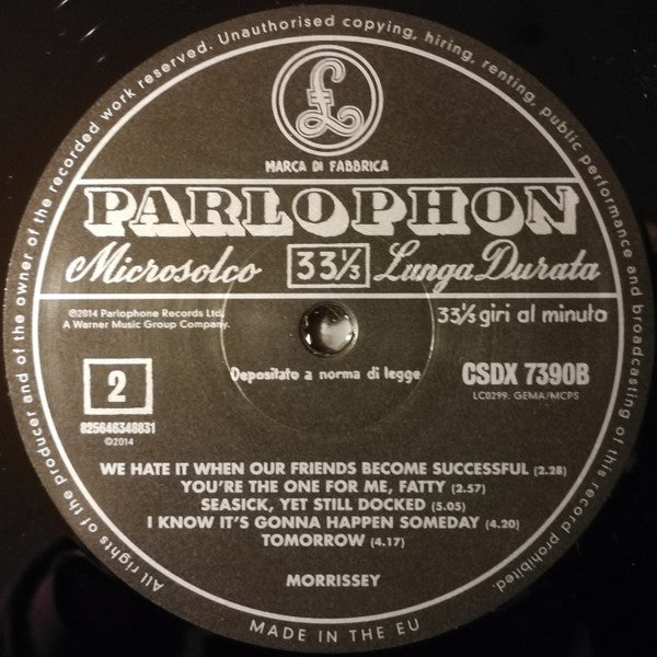 Morrissey : Your Arsenal (LP, Album, RE, RM, Gat)