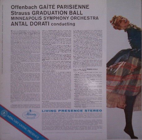 Jacques Offenbach / Johann Strauss*, Antal Dorati, Minneapolis Symphony* : Gaîté Parisienne / Graduation Ball (LP, FR)