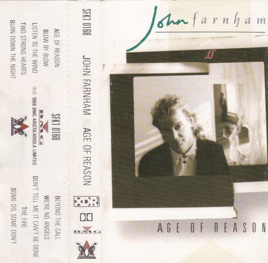 John Farnham : Age Of Reason (Cass, Album, XDR)