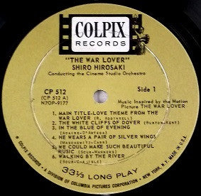 Shiro Hirosaki : The War Lover (Music Inspired By The Motion Picture) (LP, Album, Mono)