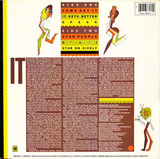 Miles Davis : Star People (LP, Album, Pit)