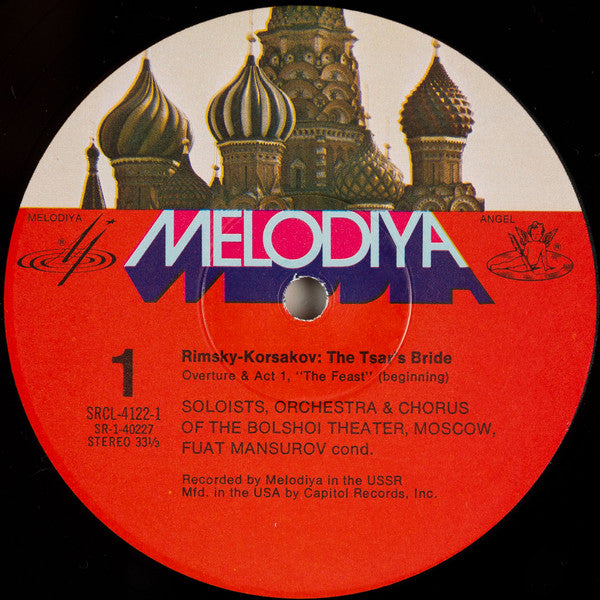 Nikolai Rimsky-Korsakov - Galina Vishnevskaya, Ирина Архипова, Vladimir Atlantov, Evgeny Nesterenko, Bolshoi Theatre Orchestra & Chorus Of The Bolshoi Theatre, Фуат Мансуров : The Tsar's Bride (3xLP, RE, Win + Box)