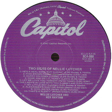 Nellie Lutcher : Two Sides Of Nellie Lutcher (LP, Comp, Mono)