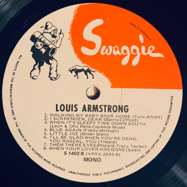 Louis Armstrong And His Orchestra : 1929-1931 (LP, Album, Comp, Mono)